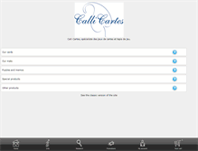 Tablet Screenshot of callicartes.fr